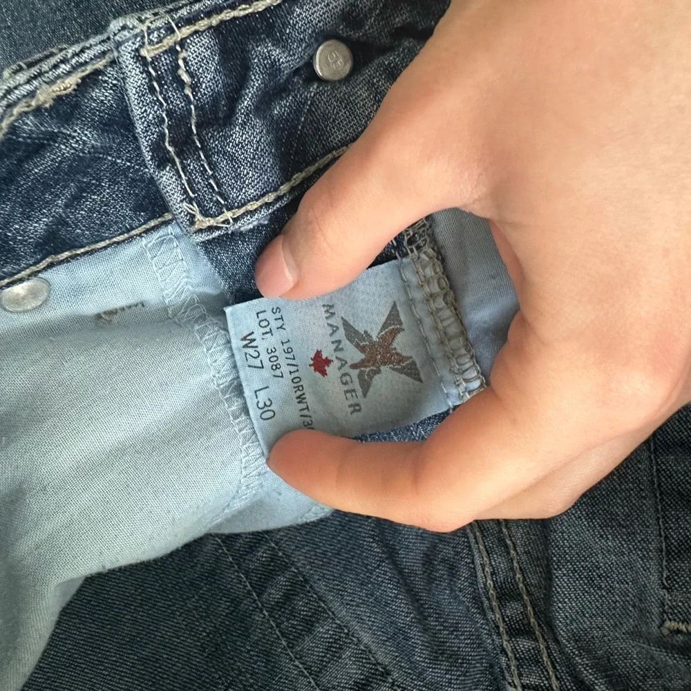 Anage Women's Straight Leg Blue Jeans - Picture 4 of 4